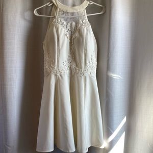 White dress with lace